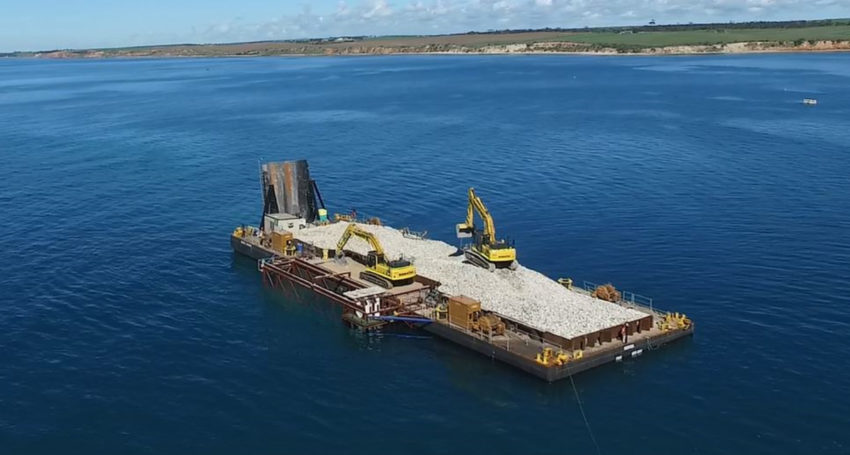 Construction Of Yps Native Oyster Reef Complete Yorke Peninsula Council